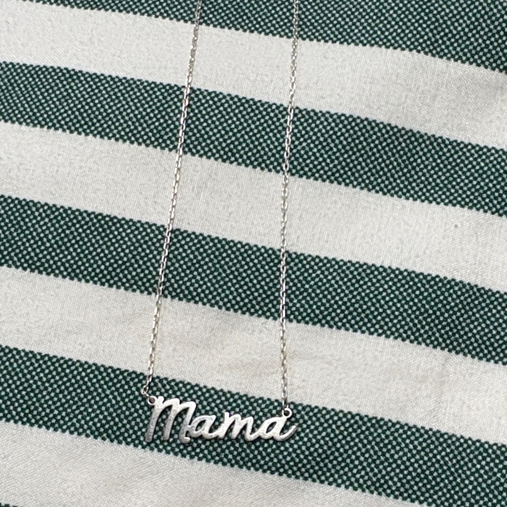 Silver 'Mama' Necklace